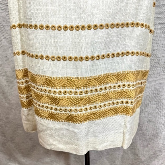 Vintage Edith Flagg cream embroidered cap duster - Picture 10 of 10